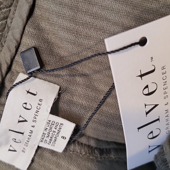 VELVET BY GRAHAM & SPENCER HIGH RISE CORDUROY PANT NWT - Picture 5 of 5